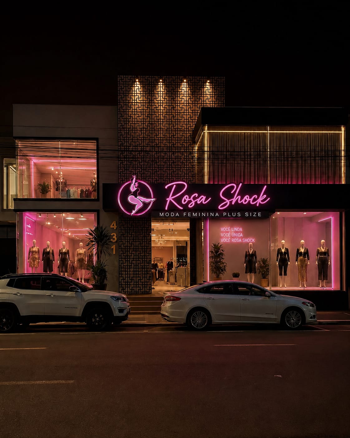 Fachada da loja Rosa Shock